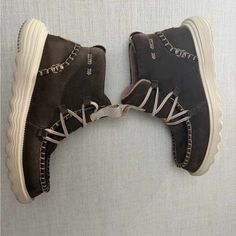 Hey Dude Dark Brown Women’s Boots